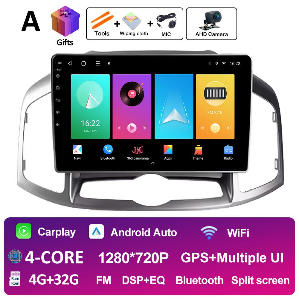 Android 14 Car Audio для Chevrolet Captiva 1 2011 2012 2013 2014 2015 2016 Радиоплеер Bluetooth Wireless Carplay DSP Stereo 4G