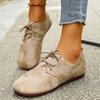 Women's Shoes 2025 Autumn New Fashion Casual Soft Walking Shoes Trend Retro Women's Lace-up Flat Shoes Zapatillas De Deporte