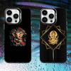 Ганеша Индуистский Бог Ганеш Слон Чехол для Телефона Для iPhone 16,15,14,13,12,11,Mini,Pro,E,MAX Черный Конфетный Матовый Ударопрочный Чехол