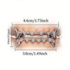 rhinestone Charm Teeth Grillz Double Glossy Love Drill Braces Men Women Jewelry  Tooth Socket