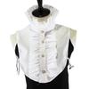 Fake Ruffle Collar Detachable Half Shirt Button Vintage Office Blouse Tops Women False Faux High Elizabeth Stand Frill Collar