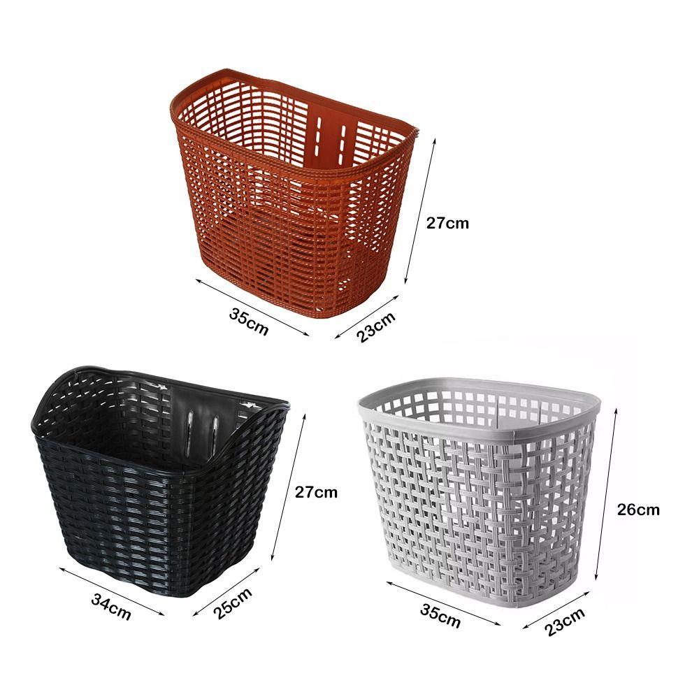 Plastic Bicycle Storage Bag Hollow Scooter Handlebar Basket Rear Cycling Accessories