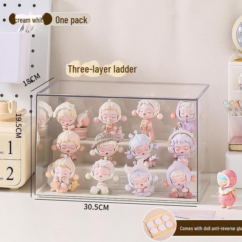 Прозрачный акриловый ящик для хранения LEGO и моделей, пыленепроницаемое матовое покрытие