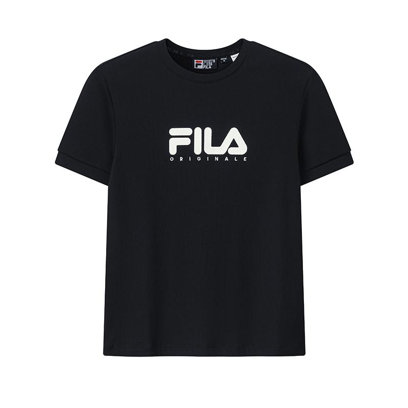 Fila Оригинальная Простая Удобная Женская Футболка с Коротким Рукавом Топы Легендарно-Синий F61W619101F-NV
