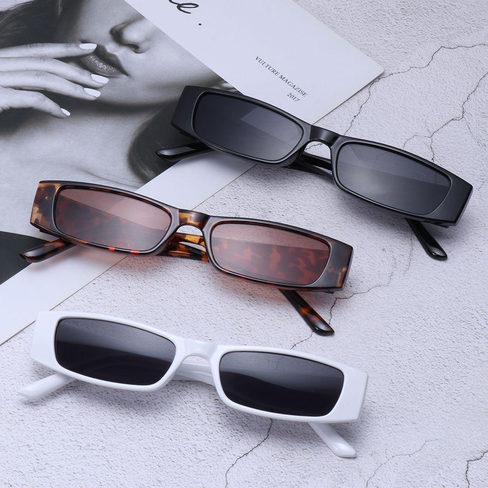 Vintage Trending Eyewear Small Rectangle Sunglasses Small Frame Retro Sun Glasses Narrow Sunglasses