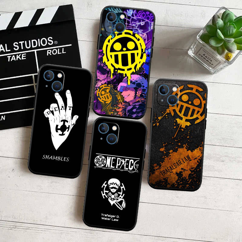 MH117 Чехол для телефона One Piece Law для iPhone 7 8 11 12 13 14 15 16 17 16E XS Pro Max XR X SE Air