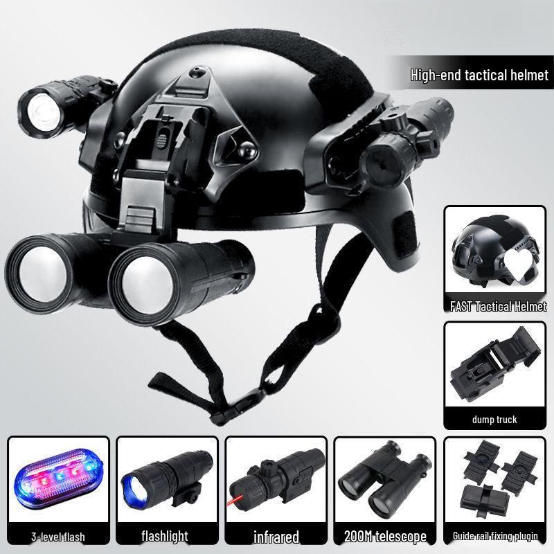 Детский тактический шлем - Версия для действий спецназа, Легкий дизайн военного фаната с Микки для детской боевой игры