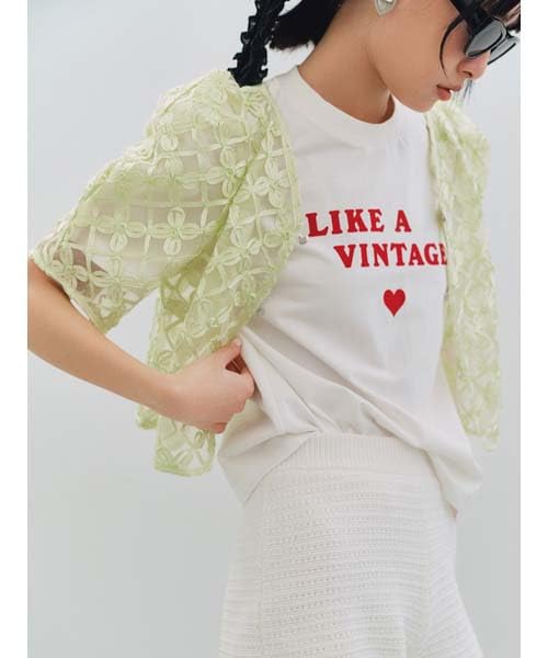 Вышитая тюлевая куртка LWFJ252084 MNT [Lily Brown] Женская