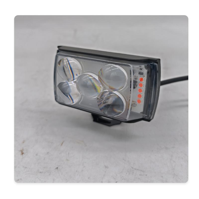 Motorcycle LED Lens Spotlight Hi/Low Beam 12V 24V ATV Scooter Auxiliary Fog Lamp Driving Flasher Headlight For Truck Tractor SUV