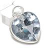 Natural White Topaz Gemstone 925 Sterling Silver Jewelry Pendant 1.65" P5C25