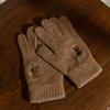 Leegamgak Christmas In Joseon Gloves (wool) - Brown