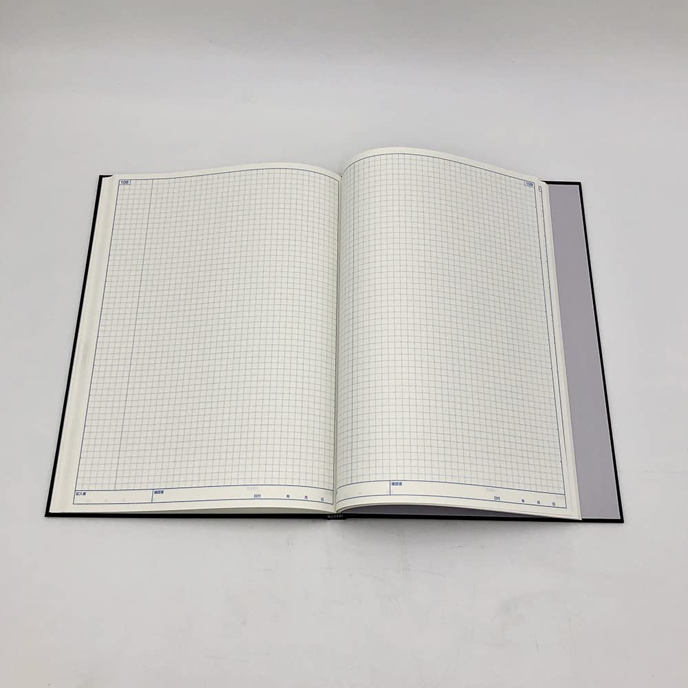 KOKUYO Notebook for Research Records, Research Lab Note, Hard Cover, A4, 80 Sheets, No-LB208HS