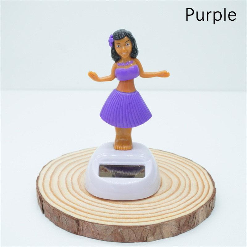 Солнечная энергия Танцующая Хула Девушка Украшения для приборной панели Качающиеся игрушки-болванчики