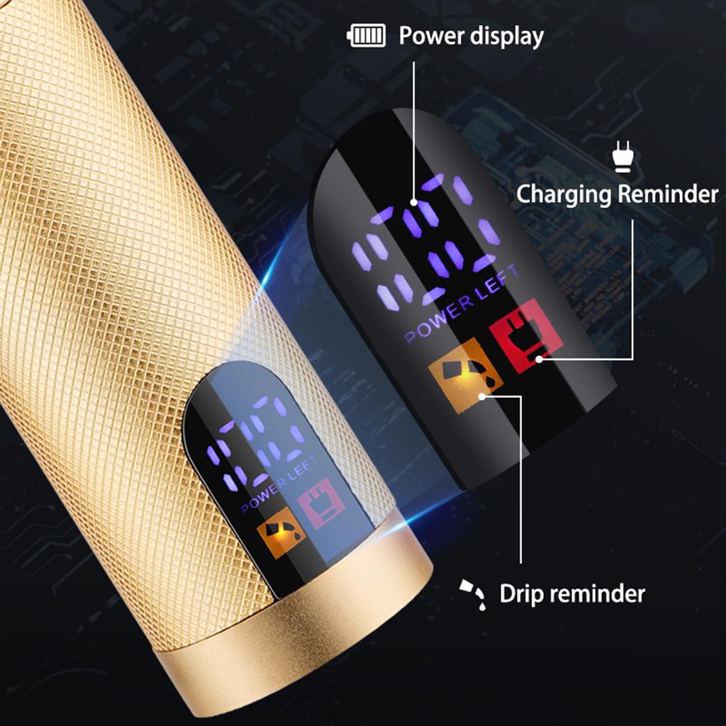 Men Hair Clippers Cordless Barber Hair Cutting Machine Kit Haircut Grooming Set LEDs Digital