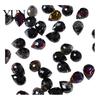 Home Decoration Glass Pieces Faceted Teardrop Beads, Water Drop Loose Spacer Top Drilled Crystal Beaded Curtains Decorations Beads for Sun Catcher,