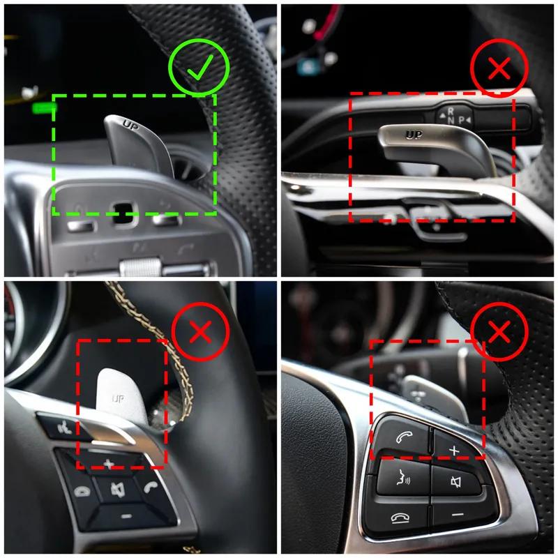 For Mercedes-Benz AMG steering wheel paddle shift AMG A35 A45 C43 C63 E63 S63 S65 CLA 35 45 63 G63 GLE GLA GLC GLB accessories