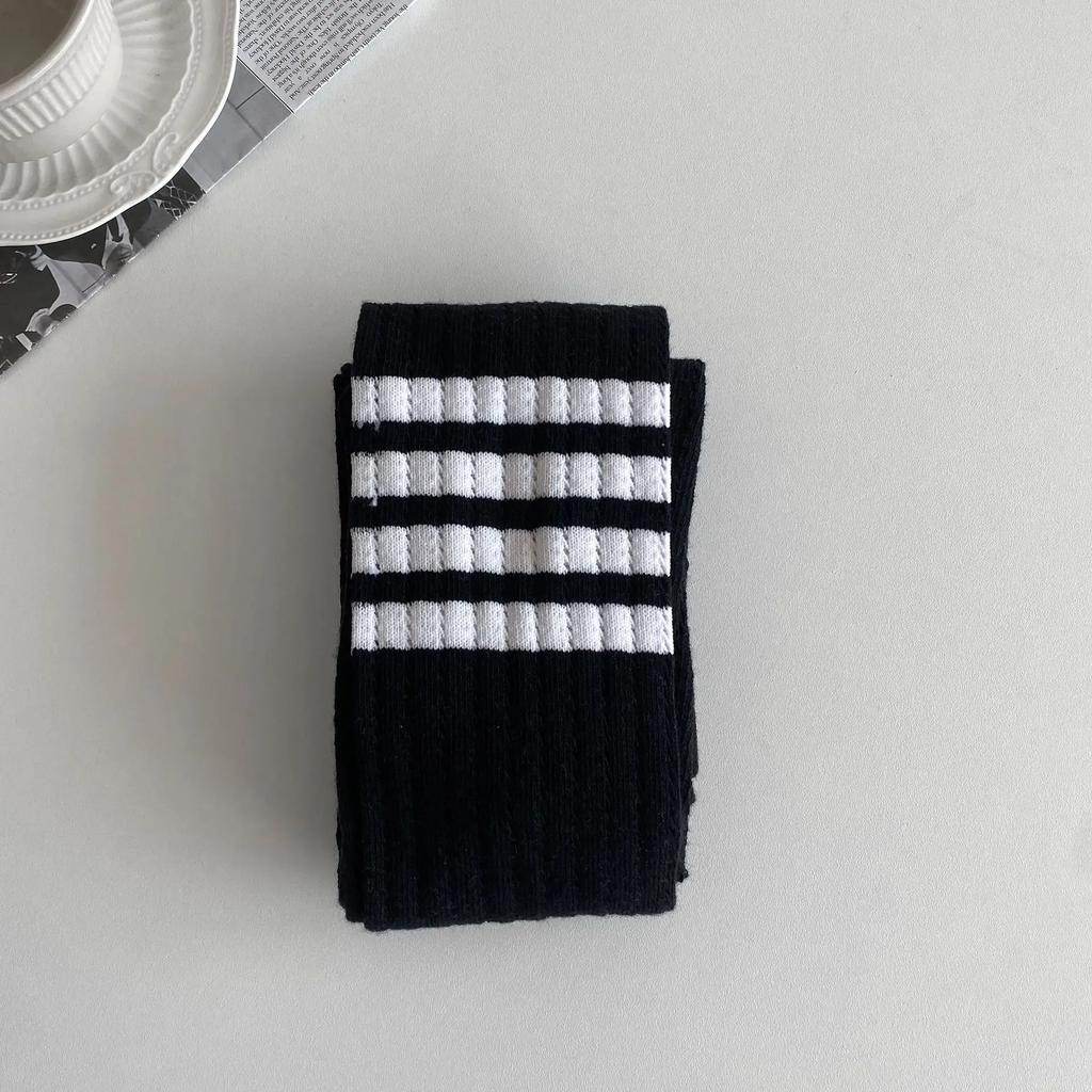 Women Knitted Tights Striped School Girls Thigh High Stockings Pantyhose Japanese Fashion Women Lingerie Sexy Tights Leggings