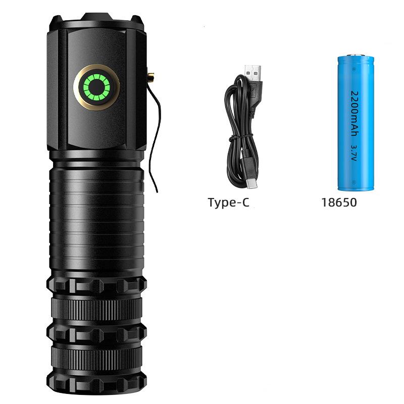 Трехглазый фонарик-монстр, мощный 3LED18650, фонарик из алюминиевого сплава, USB перезаряжаемый, уличный, водонепроницаемый, с магнитным всасыванием, рабочий фонарь