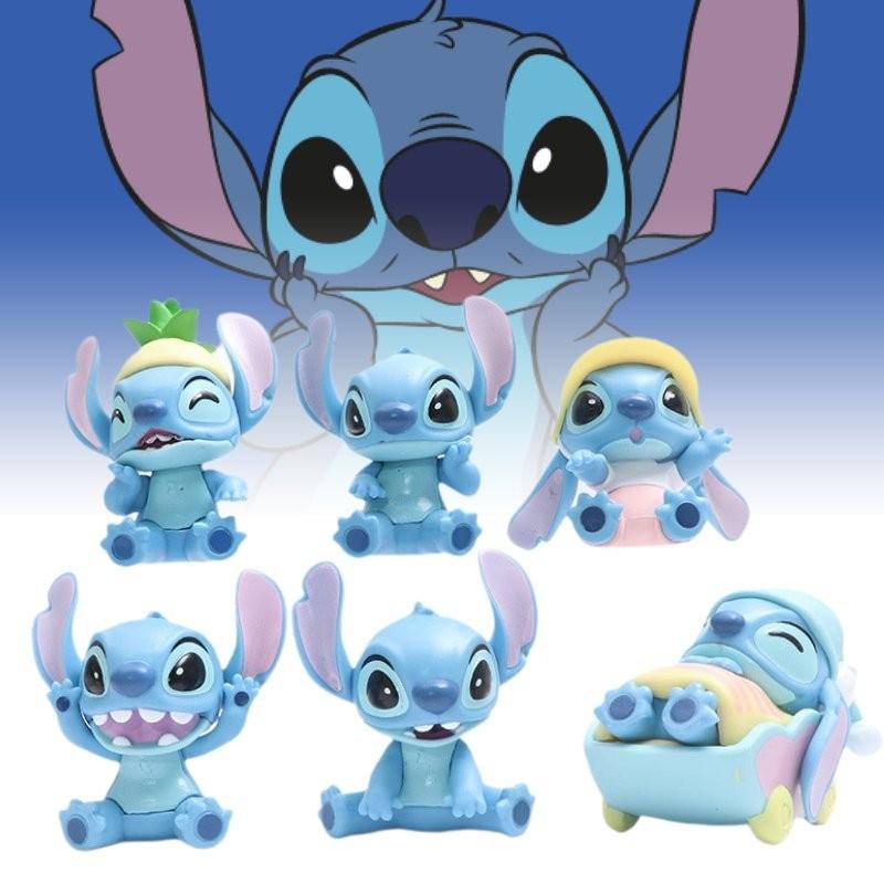 Charming Pvc Stitch Action Figures In Six Different Styles Perfect For Collectors