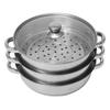 Soup Steam Pot Thickened Stainless Steel Multifunctional Large Capacity Double Ear Stock Steam Pot