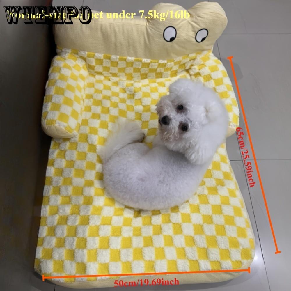 Уютная и моющаяся лежанка для собак, подходящая для осени и зимы, которая обеспечивает тепло и комфорт, а также служит кошачьим гнездом в любое время года.