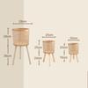 Bamboo Wooden Plant Stand for Living Room or Balcony