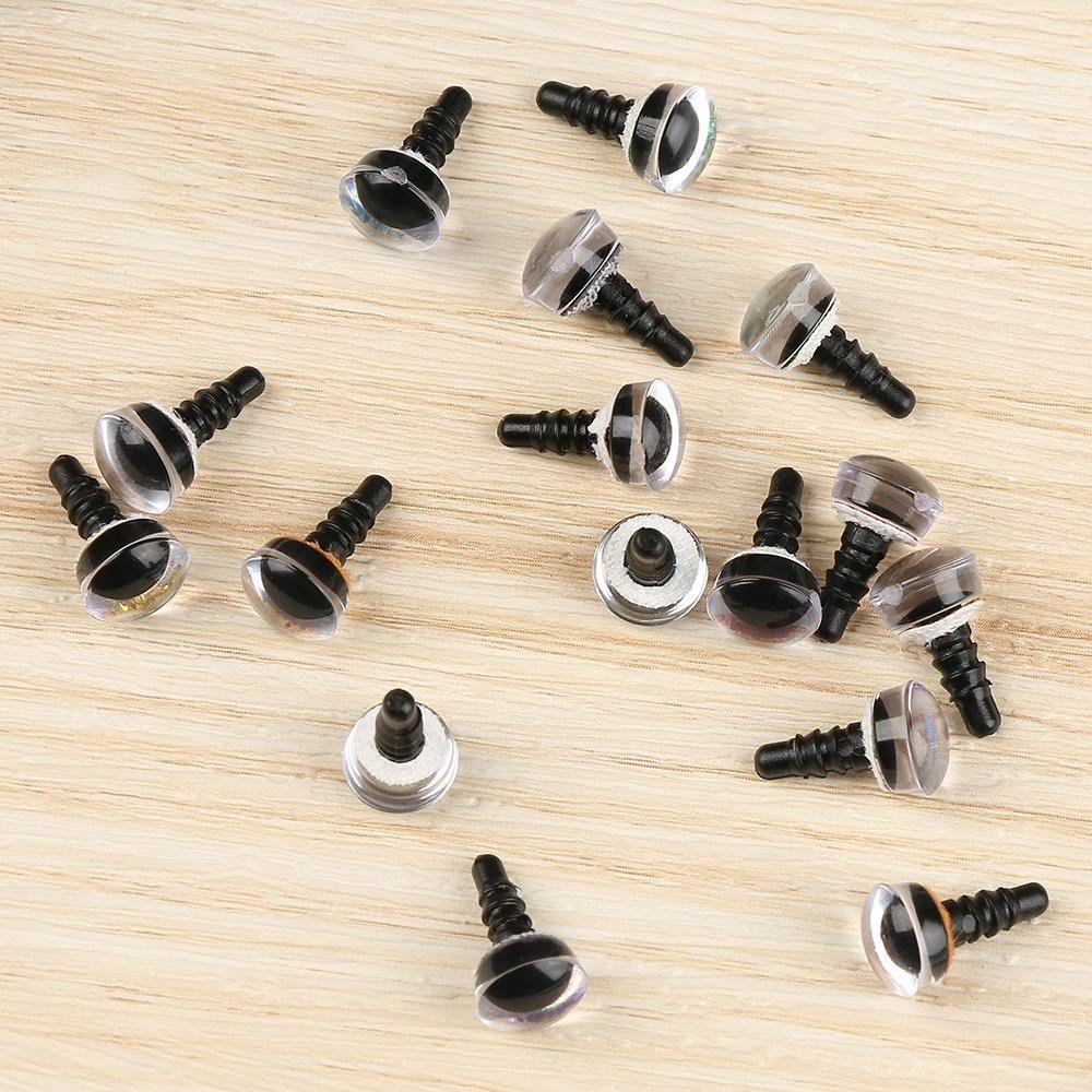 20pcs/10pairs 8 Colors Puppet Crystal Eyes with Washer Glitter Crystal Eyes DIY Doll Accessories