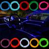 DC 12V Automobile Atmosphere Lamp Car Interior Lighting LED Strip Decoration Garland Wire Rope Tube Line Flexible Neon Light