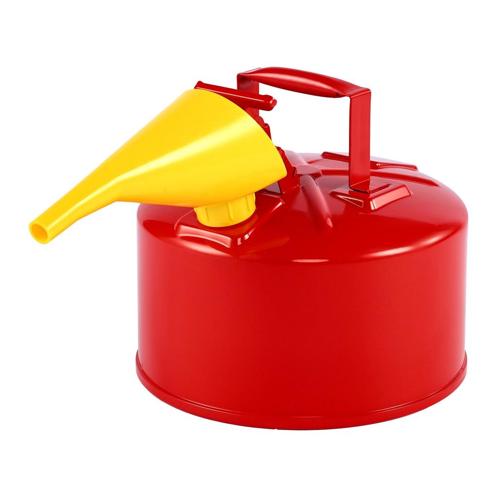 VEVOR Safety Gas Can, 9.5 L Type I Red Safety Can for Gasoline with Stainless Steel Flame Arrester, Self-Closing Lid, and PE Funnel