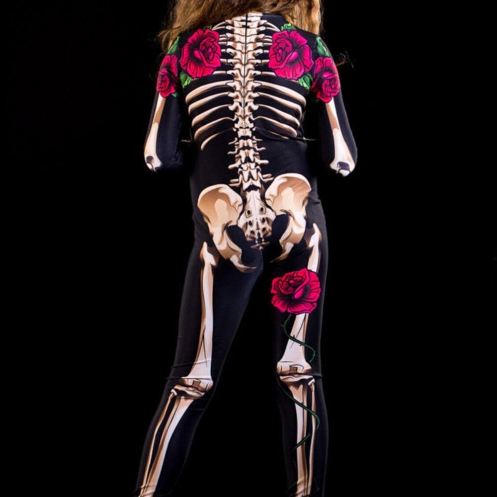 Child Adult Devil Ghost Jumpsuit Halloween Women Costumes Party Skeleton Bodysuit All Saints' Day