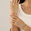 New Fashion Alloy Snake Back Chain Simple Personality Irregular Ring Integrated Chain Women
