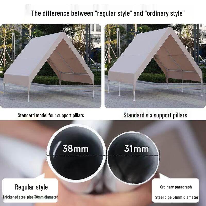 Jundingying 3x6m Outdoor Triangular Tent with Sidewalls