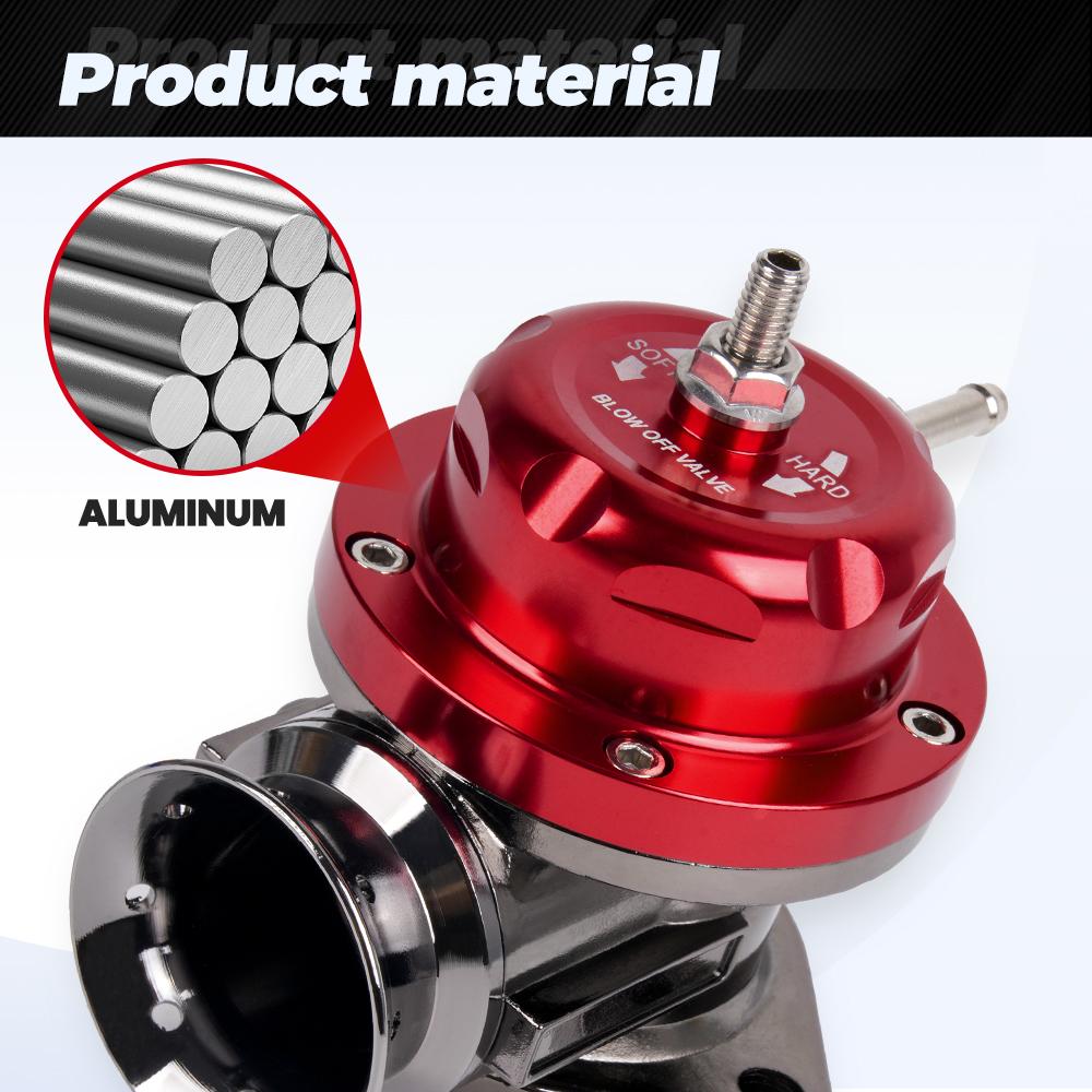 Bartoo-Aluminum Type-RS Turbo Blow Off Valve Universal With 2.5" 63mm BOV Flange Pipe Kit BOV129