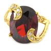 Garnet 'Sissi' Gold Plated Ring