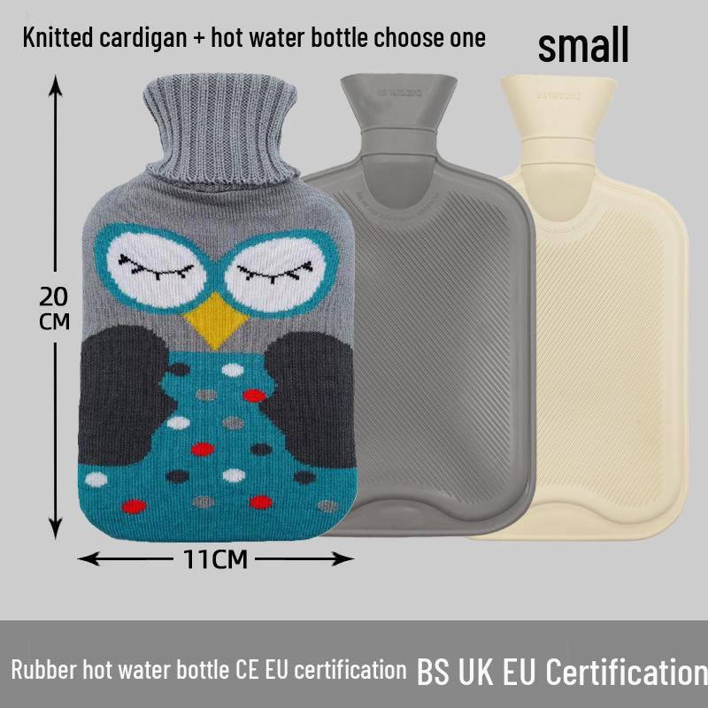 Explosion-Proof Hot Water Bottle: Rubber Design for Stomach and Feet, Long-Lasting Warmth