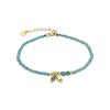Bracelet - LUXENTER - Bialak - Argent 925 - Finition or Jaune 18k - Cristal Vert