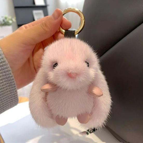 Брелок-подвеска в форме кролика с длинными ушами, плюшевый кролик, кукла, подвеска, держатель для ключей, сумка, рюкзак, украшение