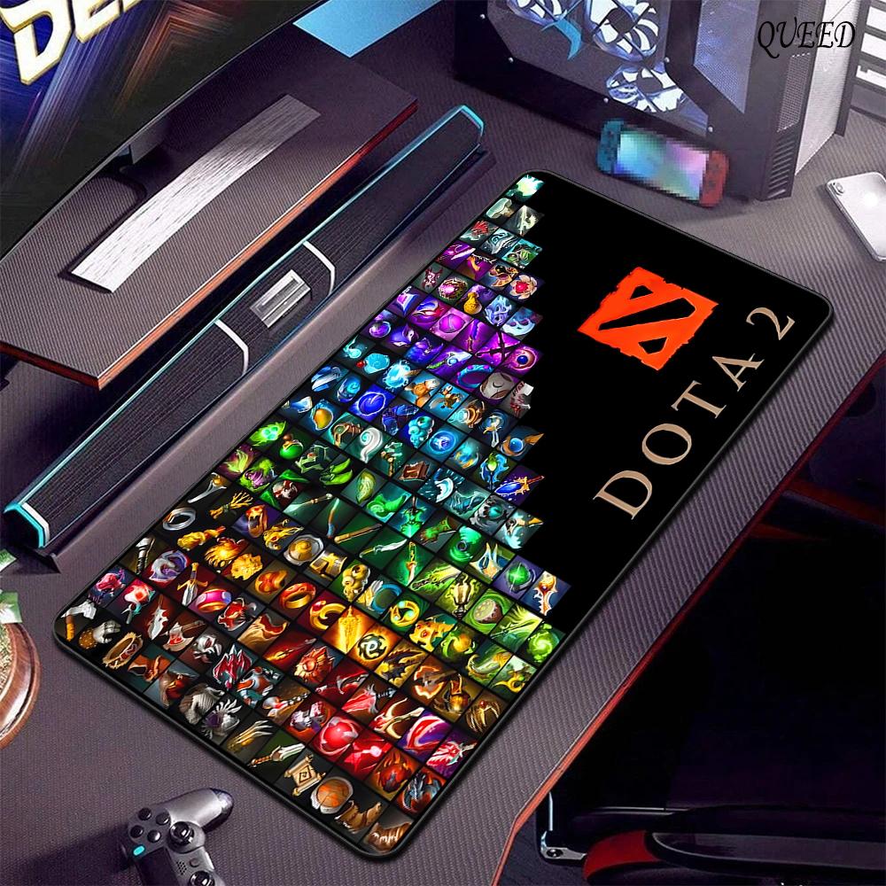 Игровой коврик для мыши Dota 2 Большой коврик для мыши Игровой большой коврик для стола с фиксатором Аксессуары для ПК Премиальный игровой коврик для мыши XXL Коврики для клавиатуры