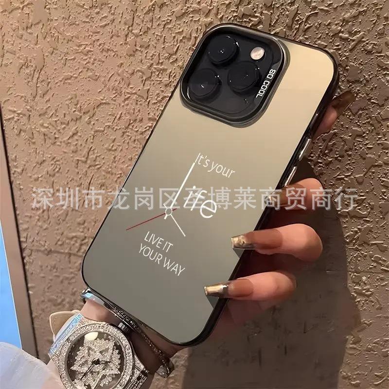 Простой английский Применимо Apple 15 Цвет Серебристый iPhone14Pro Креативный 11promax Матовый 16 Защитный чехол 17