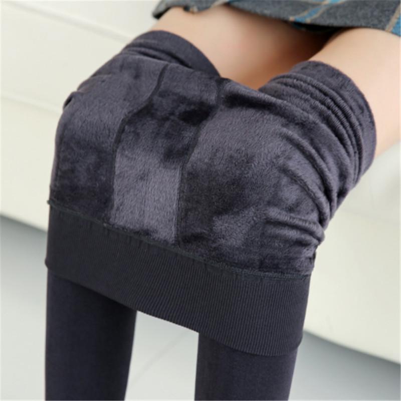 8 цветов, зимние толстые кашемировые леггинсы, женские повседневные теплые вязаные чулки из искусственного бархата