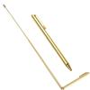 2Pcs/Set Copper Dragon Seeking Dowsing Rods Outdoor Energy Water Witching Portable Dragon Seeking Divining Dowsing Rod Gold