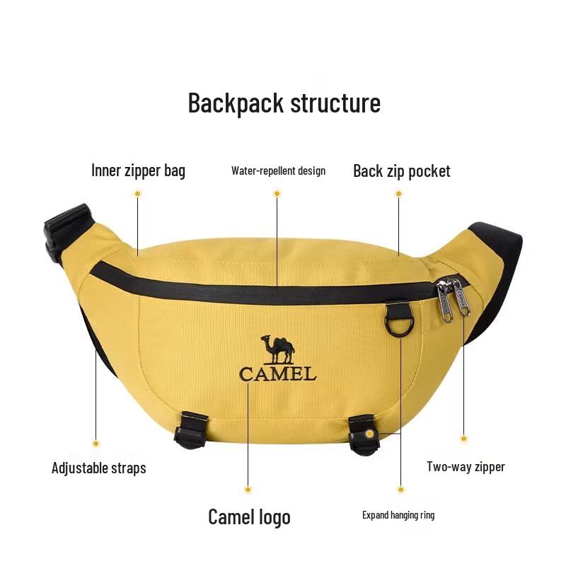 Camel Легкая уличная поясная сумка через плечо