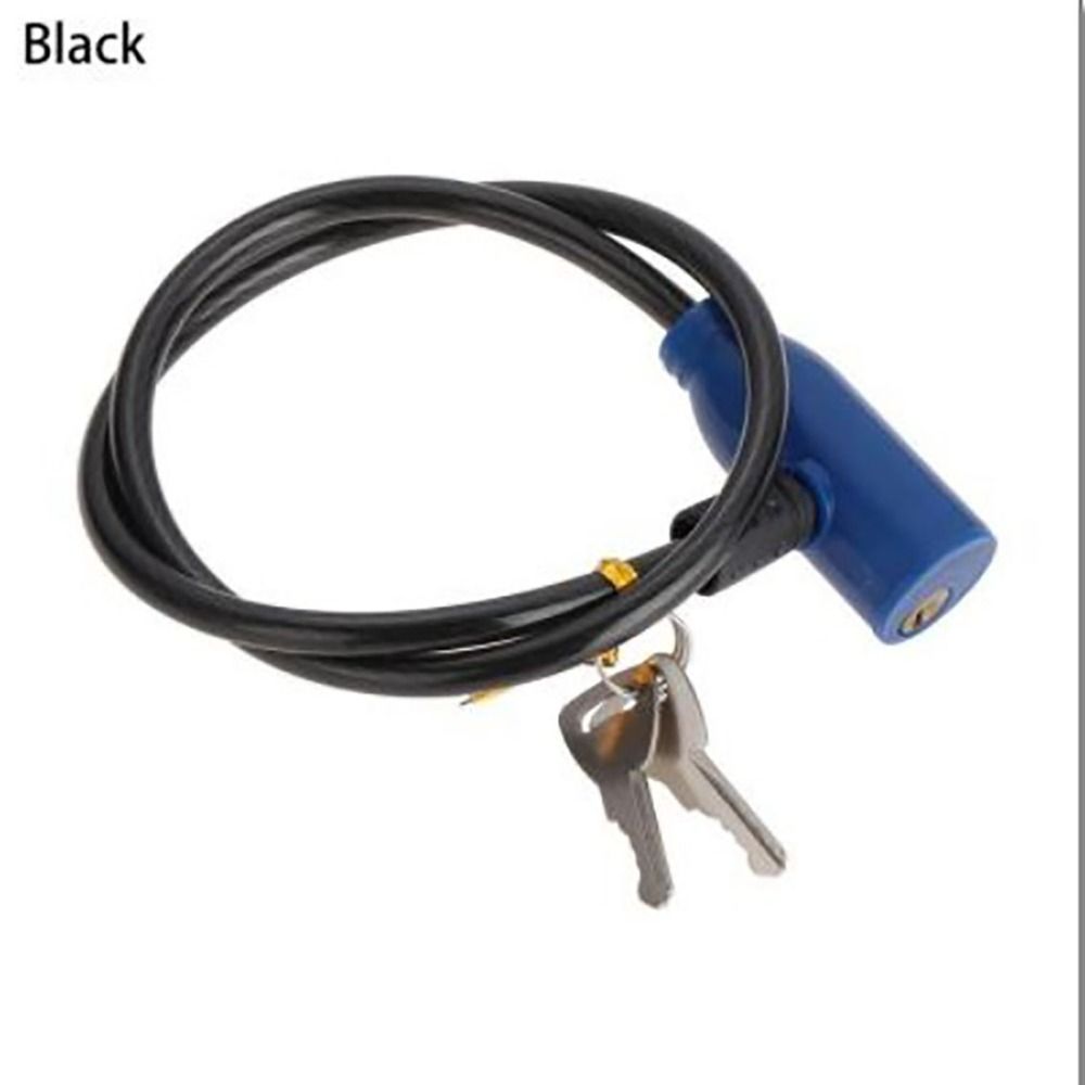 8x640mm Hot With 2 Keys Bike Security Cycling Scooter Safety Bicycle Lock Cable Anti-Theft