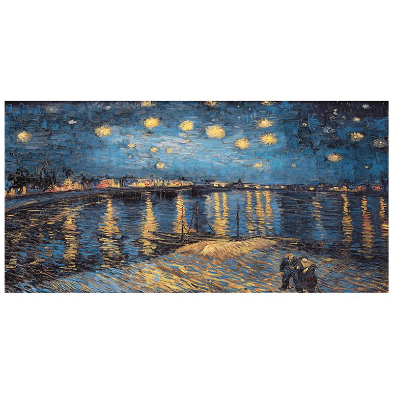 Van Gogh Oil Painting "star Night", Canvas, Posters and Prints, Famous Art Photos of Impressionists for the Modern Decor of the Living Room