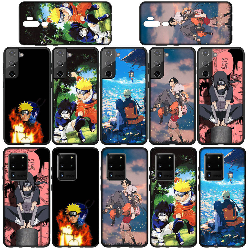 Чехол для телефона Samsung Galaxy S25 S24 S23 iPhone 16 15 Xiaomi Redmi Note 14 13 12 16E 11 Pro Max XR OPPO Moto Huawei Comics Uchiha Sasuke Naruto Cover
