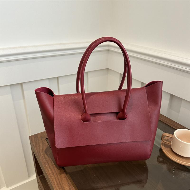 Новая модная нишевая сумка большой вместимости, женская сумка, осенняя большая сумка, ретро сумка-тоут для通勤