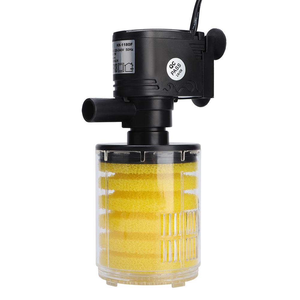 3 In 1 Filter Filtering Oxygen Aeration Pump Water for Fish Tank Aquarium