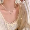High-end Butterfly Pearl Necklace for Women Clavicle Chain Trendy Jewelry Accessory