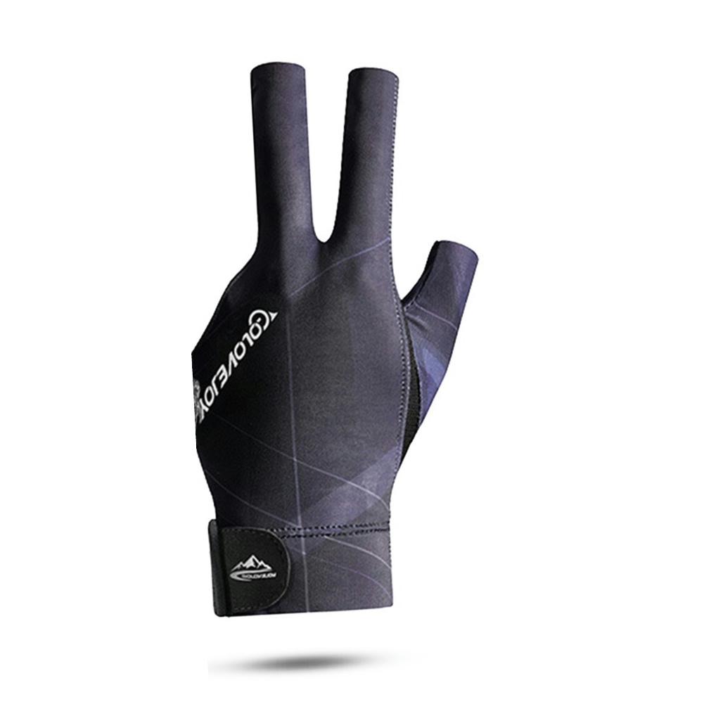 Перчатки для бильярда с открытыми пальцами, регулируемая наклейка, перчатки из полиэстера для снукера, портативные легкие многоразовые любительские тренировки