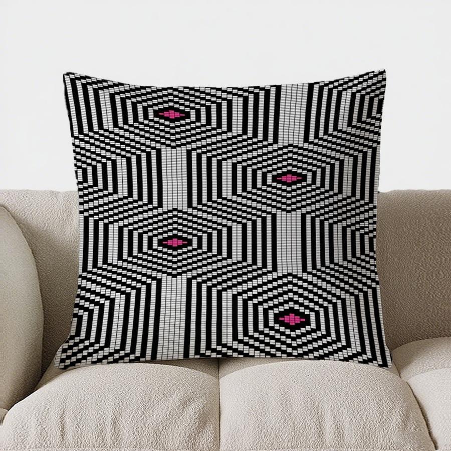Домашний декор Геометрический узор Наволочка для диванной подушки Подходит для дивана, спальни, автомобильной подушки